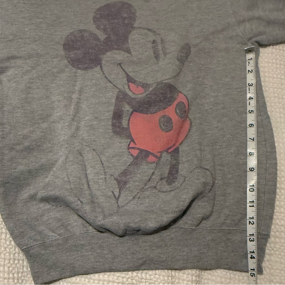 Disney Gray Mickey Mouse Crewneck Sweater - Picture 4 of 4
